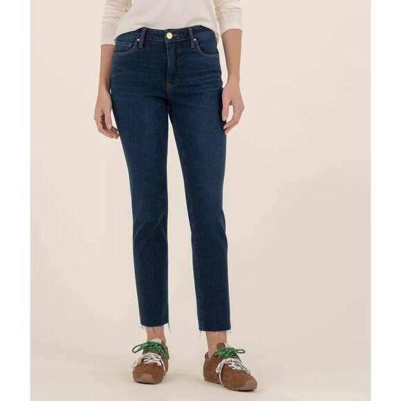 KUT FROM THE KLOTH Denim - NEW KUT FROM THE KLOTH reese high rise ankle straight jeans in courageously wash